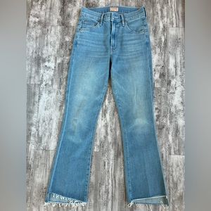 MOTHER Denim Insider Crop Step Fray in Hold My Hand size 24